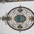 Natural stone marble design decorative wall waterjet medallions